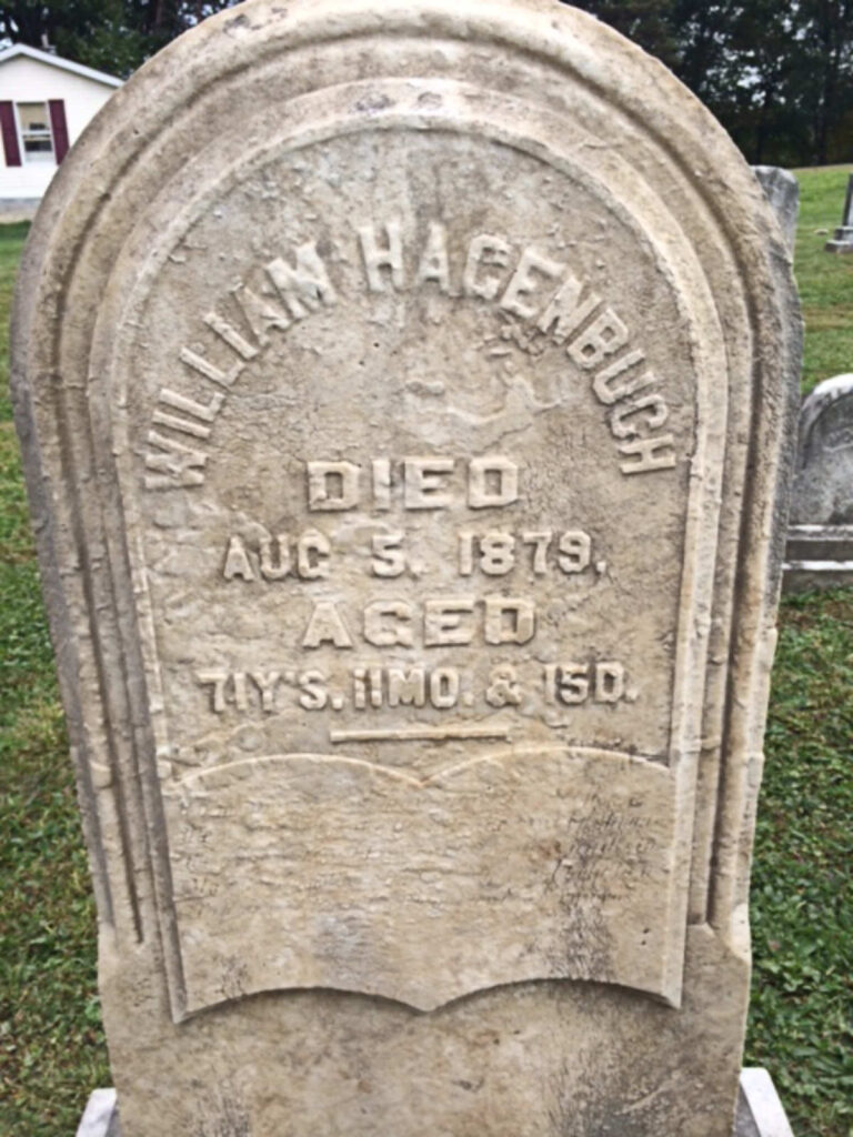 William Hagenbuch gravestone cleaned