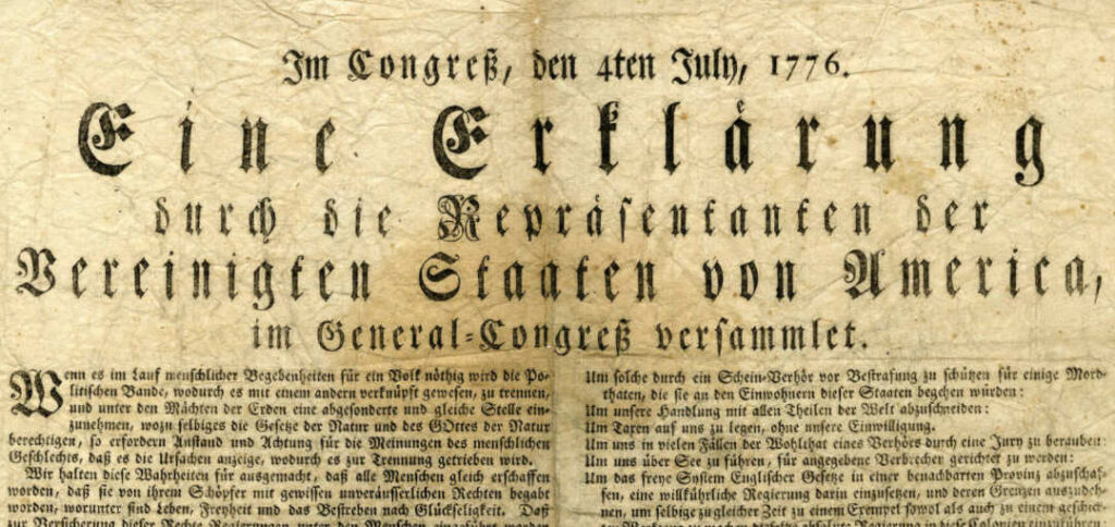 July Of 1776 - Hagenbuch Family