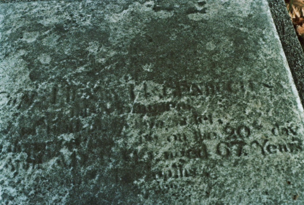 Henry Hagenbuch's Gravestone Detail