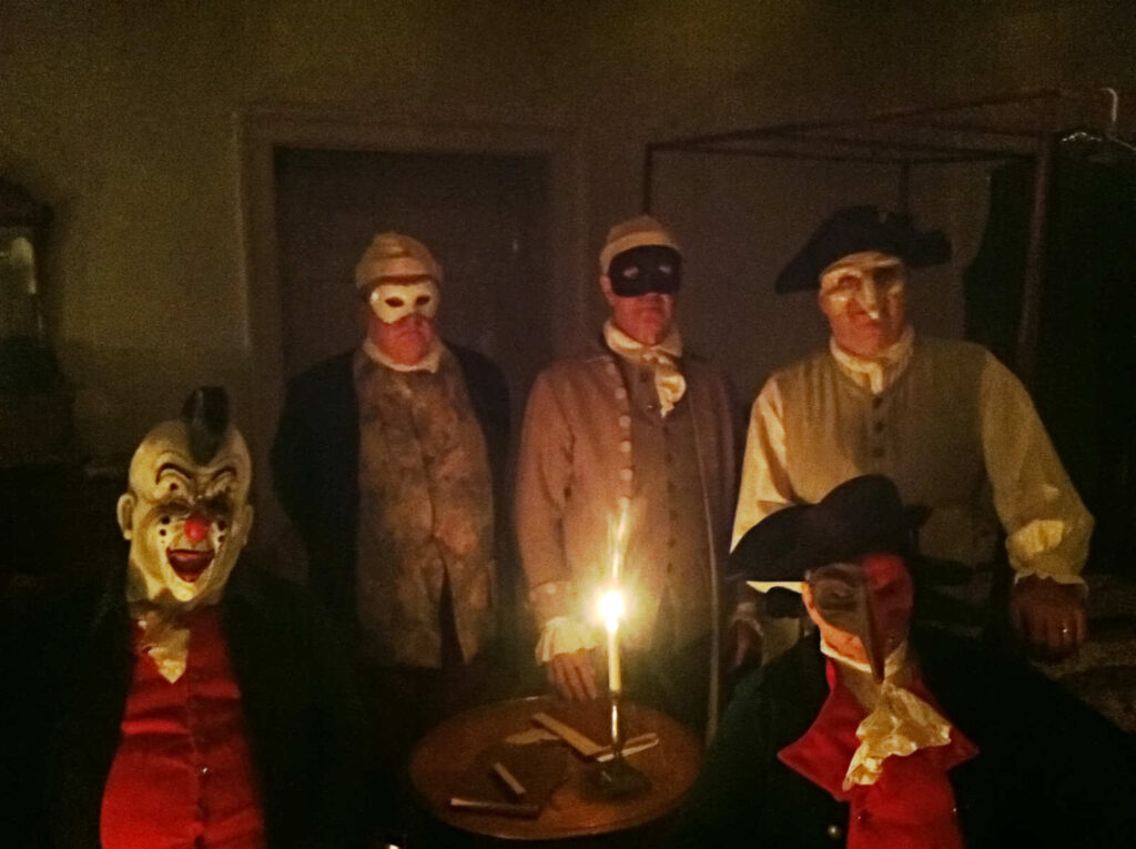 Colonial Men Masks 18th Century