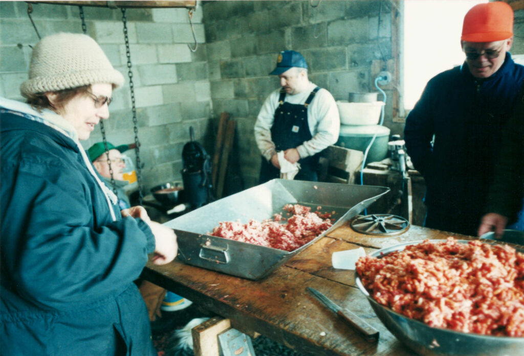 Ground Pork Butchering 2001