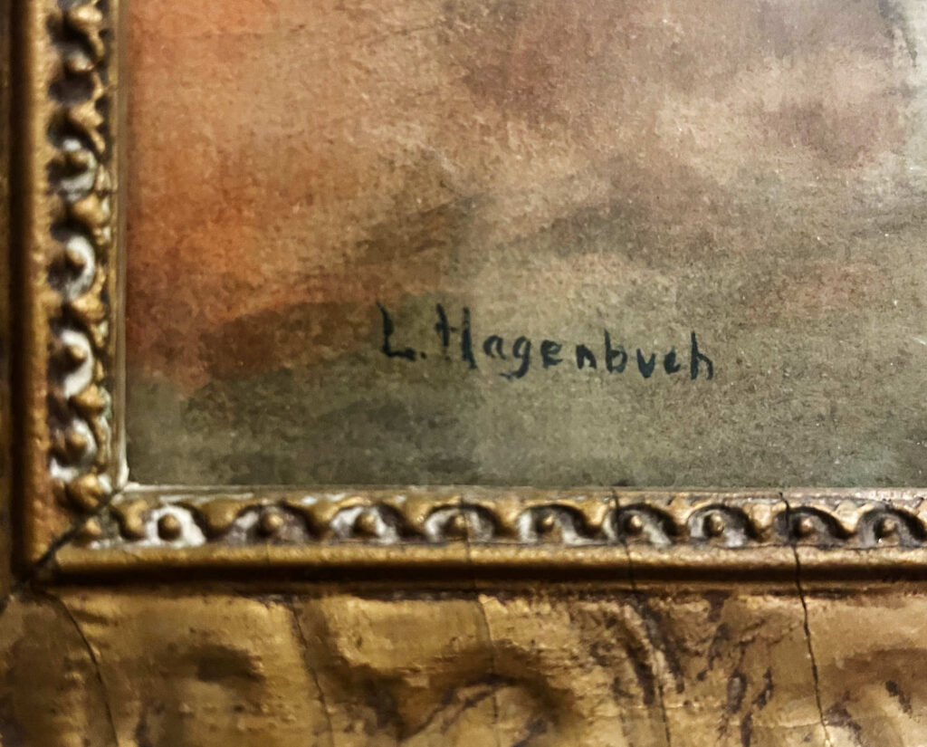 L. Hagenbuch painting signature