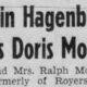 Marvin Hagenbuch, Doris Moyer Wedding Announcement Detail